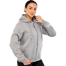 Спортивна жіноча кофта на блискавці з капюшоном JOMA URBAN STREET 902423-150 (Світло-сірий)