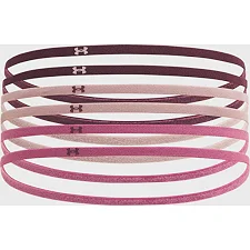 Повязка на голову женская UNDER ARMOUR W MINI ELASTIC 6PK розовый, пудровый, бордовый