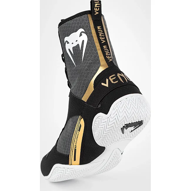Боксерки для боксу VENUM Elite Black White Gold