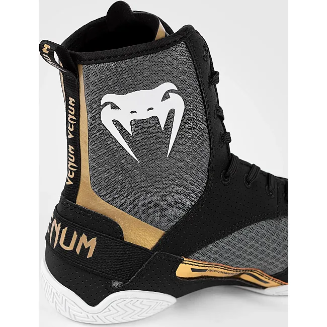 Боксерки для боксу VENUM Elite Black White Gold