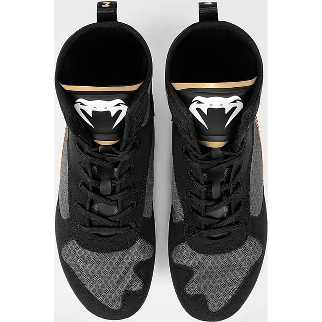 Боксерки для боксу VENUM Elite Black White Gold