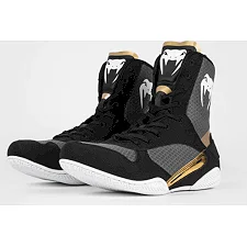 Боксерки для бокса VENUM Elite Black White Gold
