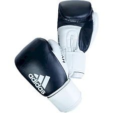 Боксерские перчатки Adidas Hybrid 200 (черный-белый, ADIH200)