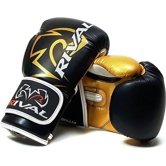 Рукавиці для боксу Rival RB7 Fitness and Bag Black Gold