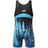 Борцовське трико PERESVIT Temper Adults Wrestling Singlet Blue Black
