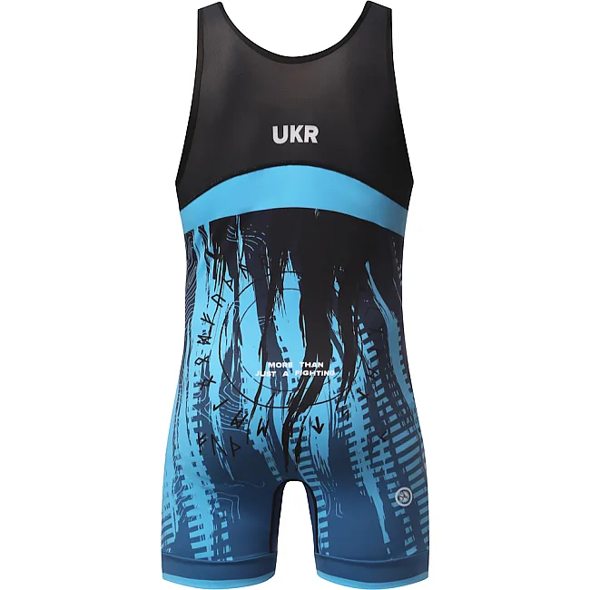 Борцовське трико PERESVIT Temper Adults Wrestling Singlet Blue Black