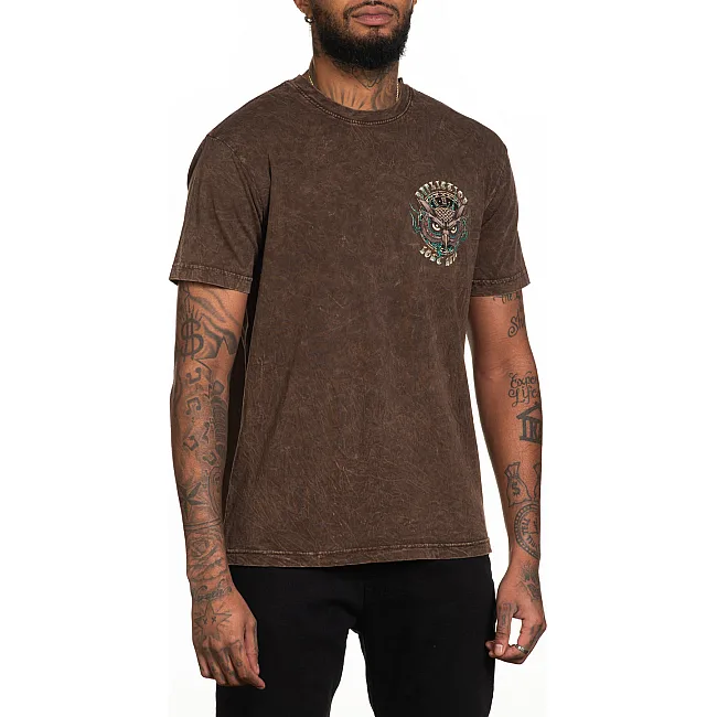 Футболка чоловіча AFFLICTION Nightwatch Java Lava Wash