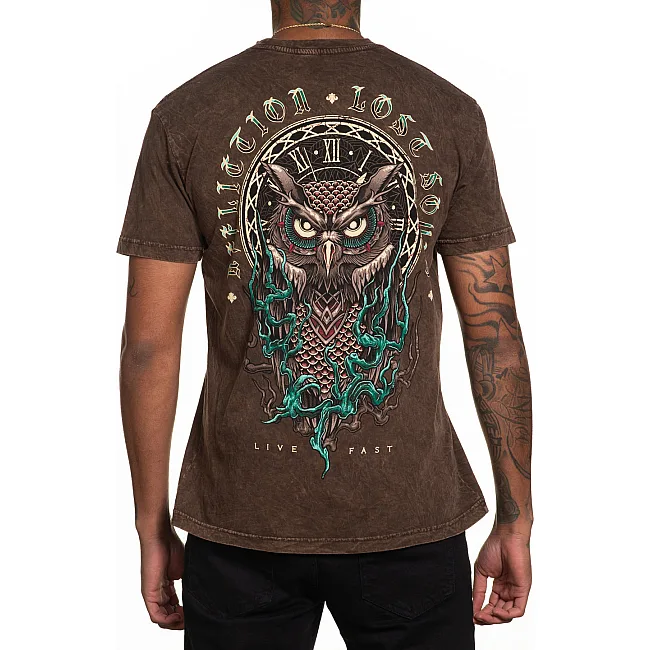 Футболка чоловіча AFFLICTION Nightwatch Java Lava Wash