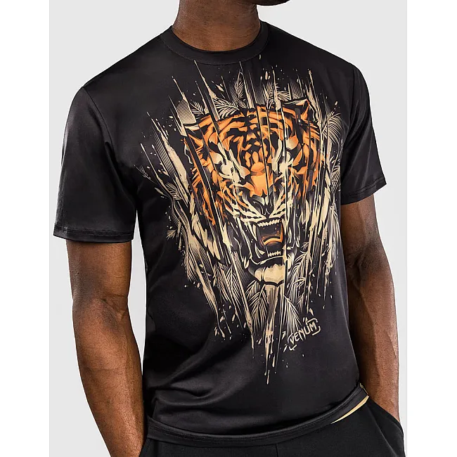 Футболка мужская VENUM Tiger Mens Dry Tech Black Neon Orange