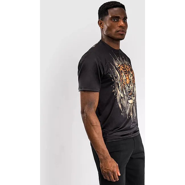 Футболка мужская VENUM Tiger Mens Dry Tech Black Neon Orange