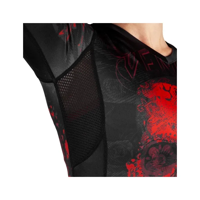 Рашгард жіночий VENUM Santa Muerte 3.0s Long Sleeves Black Red