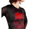 Рашгард жіночий VENUM Santa Muerte 3.0s Long Sleeves Black Red