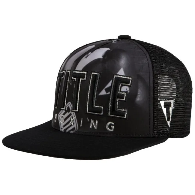 Кепка Title Boxing Gloves Adjustable Flat Bill Cap Black White