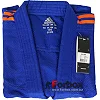 Кимоно для дзюдо Adidas Club (синий/оранжевые полосы, J350BP)