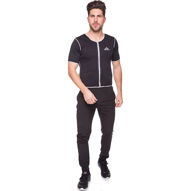 Кофта с коротким рукавом и эффектом сауны мужская HEATOUTFIT ST-2140