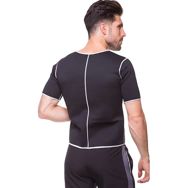 Кофта с коротким рукавом и эффектом сауны мужская HEATOUTFIT ST-2140