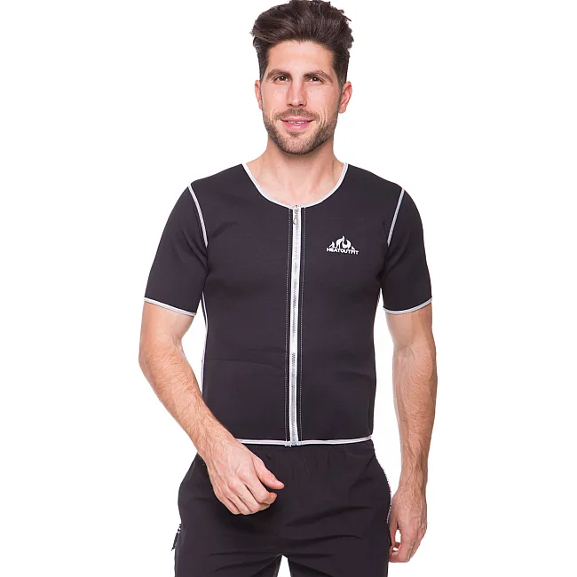 Кофта с коротким рукавом и эффектом сауны мужская HEATOUTFIT ST-2140