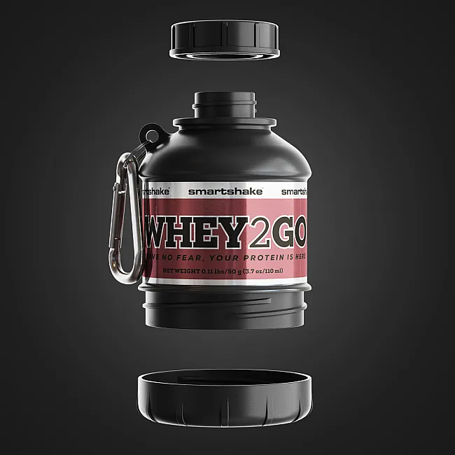 Контейнер SMARTSHAKE Whey2Go Funnel Pillbox 110 мл Black