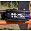 Пояс для пауэрлифтинга POWER SYSTEM PS-3800 кожаный Black/Blue Line