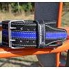 Пояс для пауэрлифтинга POWER SYSTEM PS-3800 кожаный Black/Blue Line