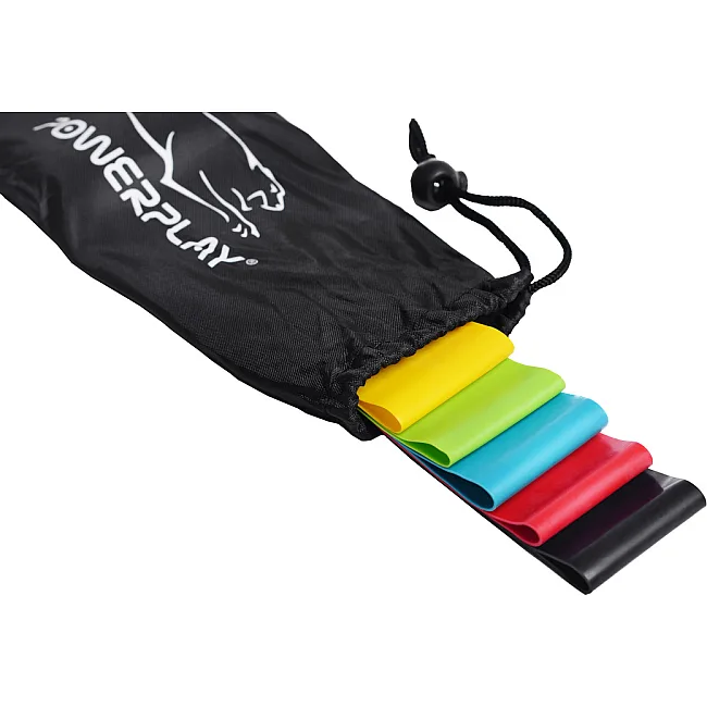 Резинки для фитнеса POWERPLAY 4113 Mini Power Band Set набор из 5шт (от 1 до 20кг)