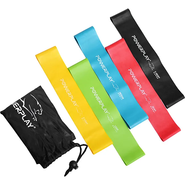 Резинки для фитнеса POWERPLAY 4113 Mini Power Band Set набор из 5шт (от 1 до 20кг)