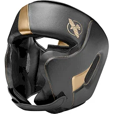 Шлем для бокса Hayabusa T3 Chinless Black Gold