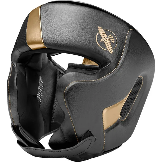 Шлем для бокса Hayabusa T3 Chinless Black Gold