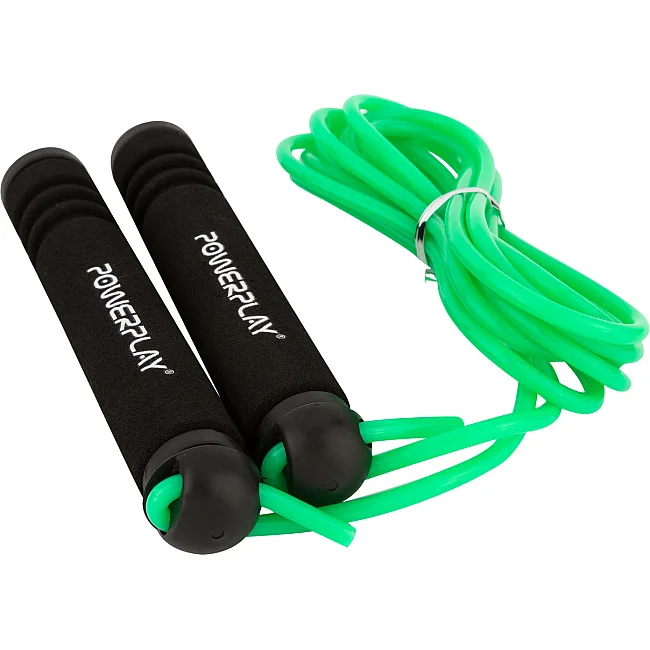 Скакалка POWERPLAY 4205 Classic Plus Зелена (2,7м)