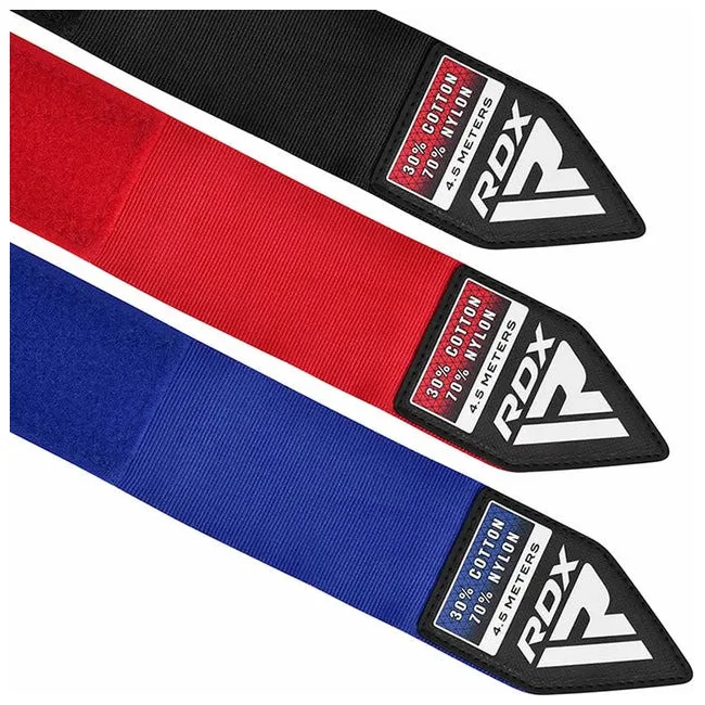 Бинти для боксу RDX RB Hand Wraps Combine 3 пари Red,Black,Blue