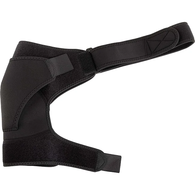 Бандаж для плеча компрессионный фиксатор плечевого сустава Shoulder Support SIBOTE ST-7493-R правый 1шт (Черный)