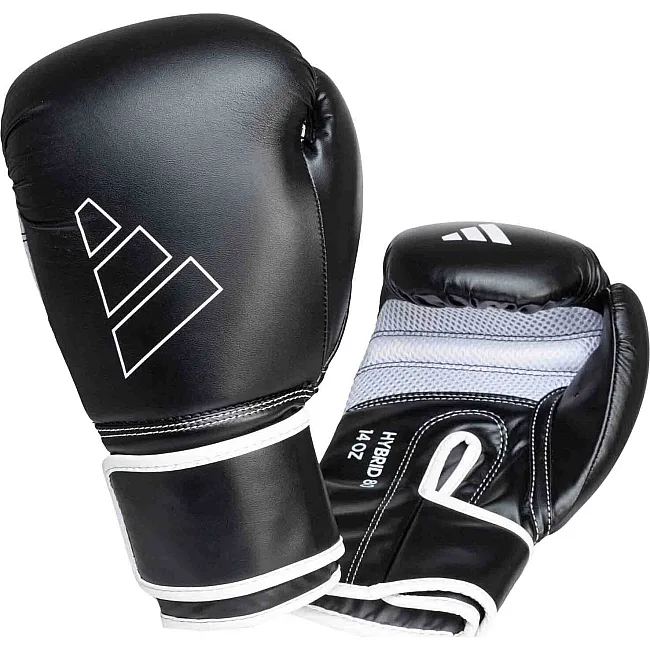 Рукавички для боксу Adidas "Hybrid 80" (чорно-білий) ADIH80