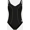 Купальник закрытый для женщин Arena CLIP BACK SWIMSUIT SOLID B черный, белый (для женщин)