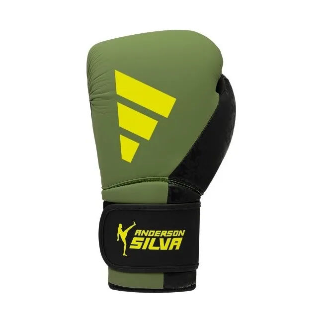 Рукавички для боксу ADIDAS X ANDERSON SILVA 50 | зелений/чорний/жовтий | ADIAS50TG