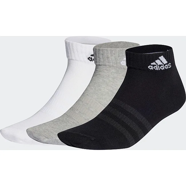 Шкарпетки ADIDAS T SPW ANK 3P сірий, білий, чорний