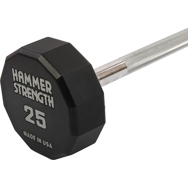 Штанга неразборная с фиксированным весом прямая PEV HAMMER STRENGHT TA-9979-25 (Черный)