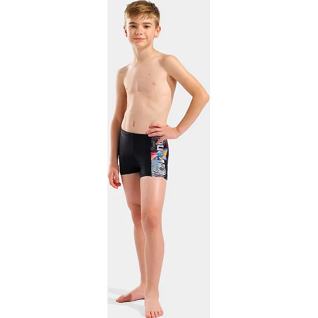 Плавки для мальчиков Arena LIT LOGO SWIM SHORT черный (для детей)
