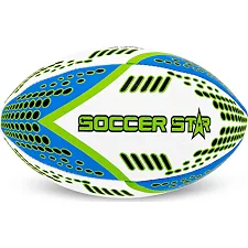 Регбийный мяч SOCCER STAR R-5341-5 (Белый-синий-салатовый)