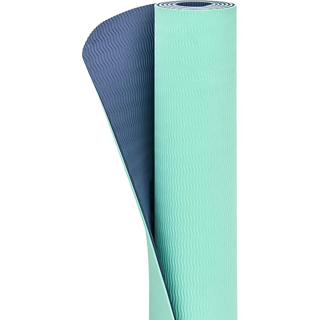 Коврик для йоги Adidas Double Sided Yoga Mat ментоловый, серый 176 х 61 х 0,6 см