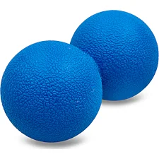 М'яч масажний подвійний для МФР та самомасажу Duoball ZELART FI-8234 ø6см (Синій)