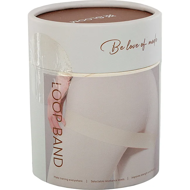 Резинка для упражнений лента сопротивления
 BLOOM LB7062-10 жесткость X-LIGHT 10LB (Белый)