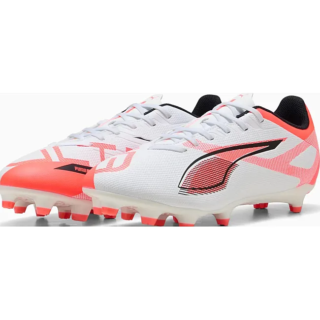 Бутси Puma ULTRA 5 PLAY FG/AG білий, помаранчевий