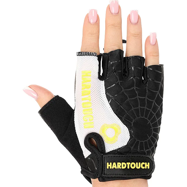 Тренировочные перчатки для фитнеса
 HARD TOUCH FG-9525 (Черный-желтый)