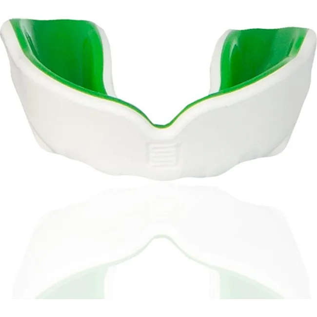 Капа для бокса MAKURA Ignis взрослая (возраст 11+) White/Green (art.6017514051)