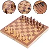 Шахматы шашки нарды 3 в 1 набор настольных игр деревянные SP-SPORT
 W2408
 24см x 24см