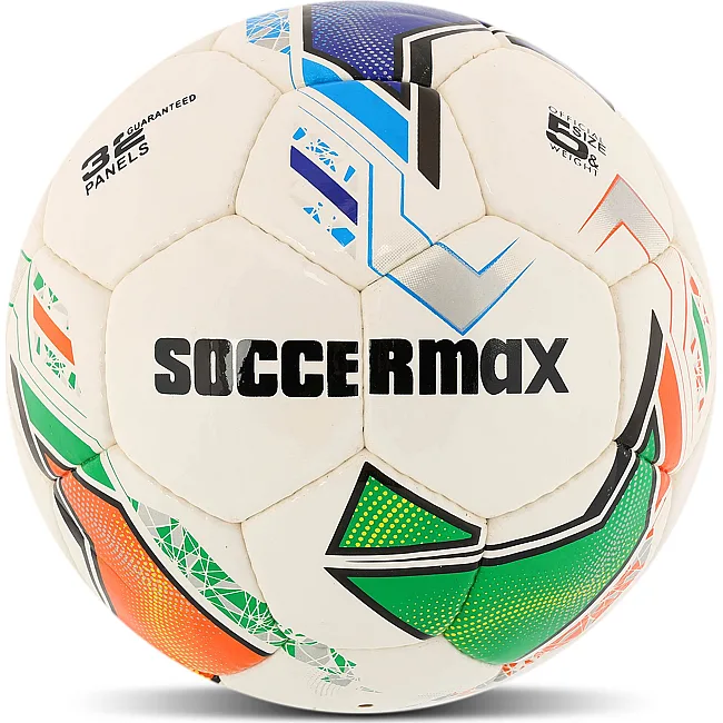 Футбольный мяч SOCCERMAX FB-9495 №5 PU (Белый-синий-зеленый)