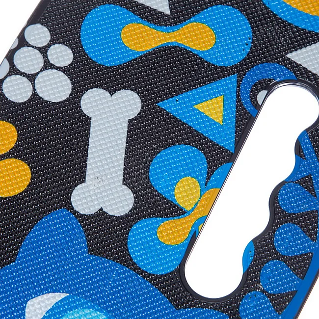 Пенни борд Penny Board круизер пластиковый со светящимися колесами и ручкой для переноски 24