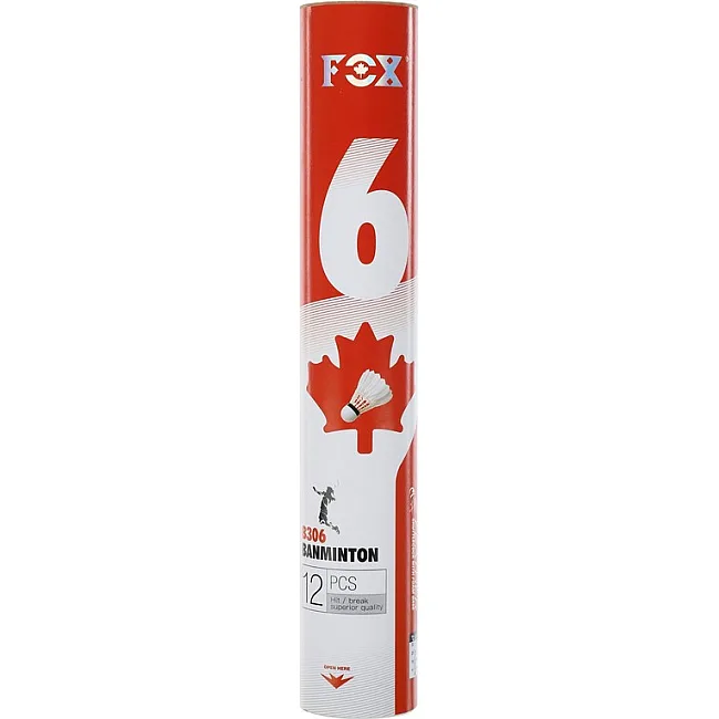 Воланы для бадминтона перьевые 12штук FOX B306