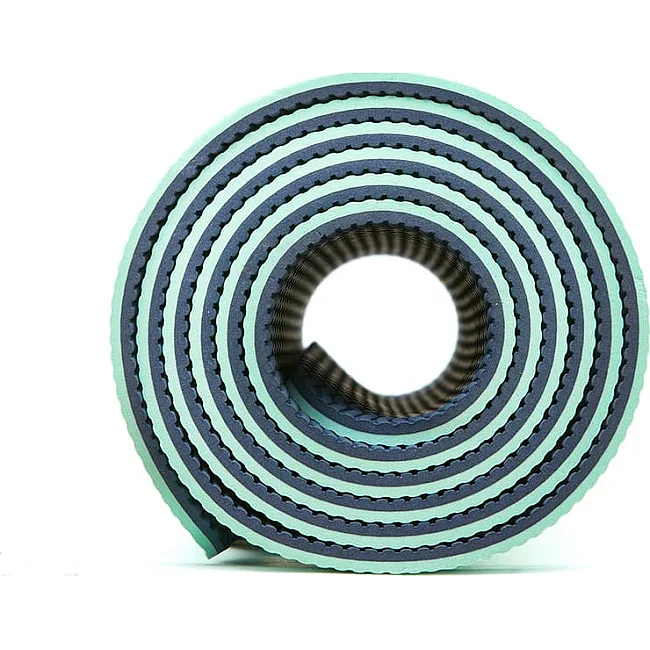 Коврик для йоги Adidas Double Sided Yoga Mat ментоловый, серый 176 х 61 х 0,6 см