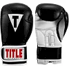 Боксерские перчатки TITLE Classic Pro Style 3.0 Black/White (капа в комплекте)